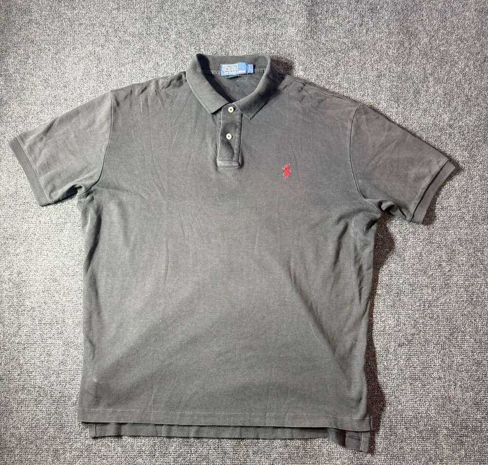 Polo Ralph Lauren Men's Black Short Sleeve Polo Shirt Size L